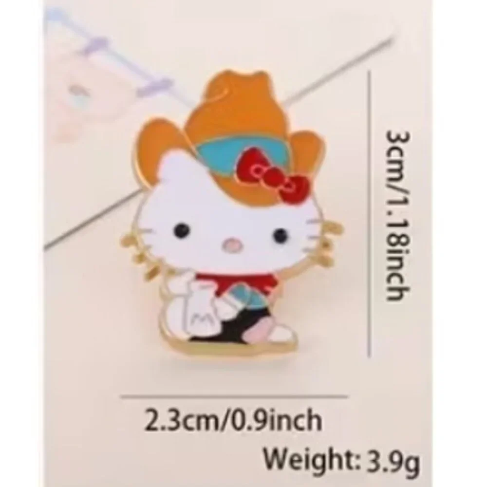 HELLO KITTY‎ “Let’s Rodeo!” Cowboy Enamel Lapel Pin Brooch (NEW & SUPER CUTE!)